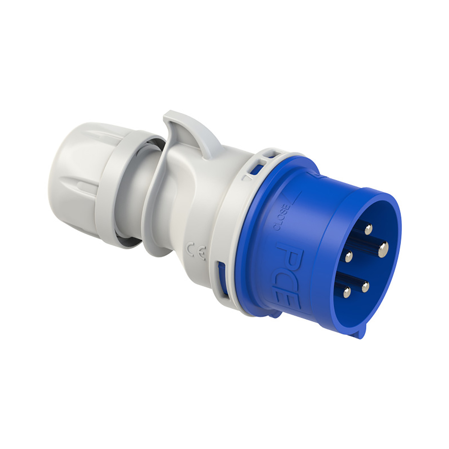 106978 CEE fiche 16A 5p 200-250V 9h bleu IP44 Shark