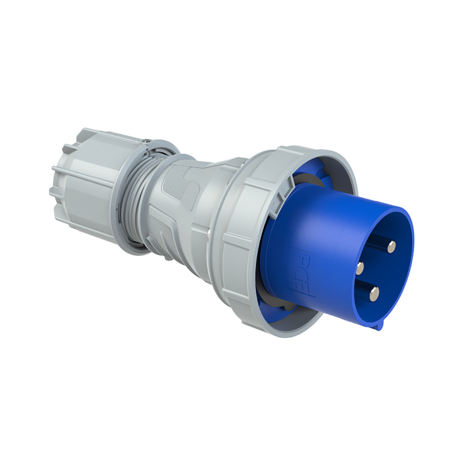 102267 CEE stekker 125A 3p 230V 6h blauw IP67 Power Twist