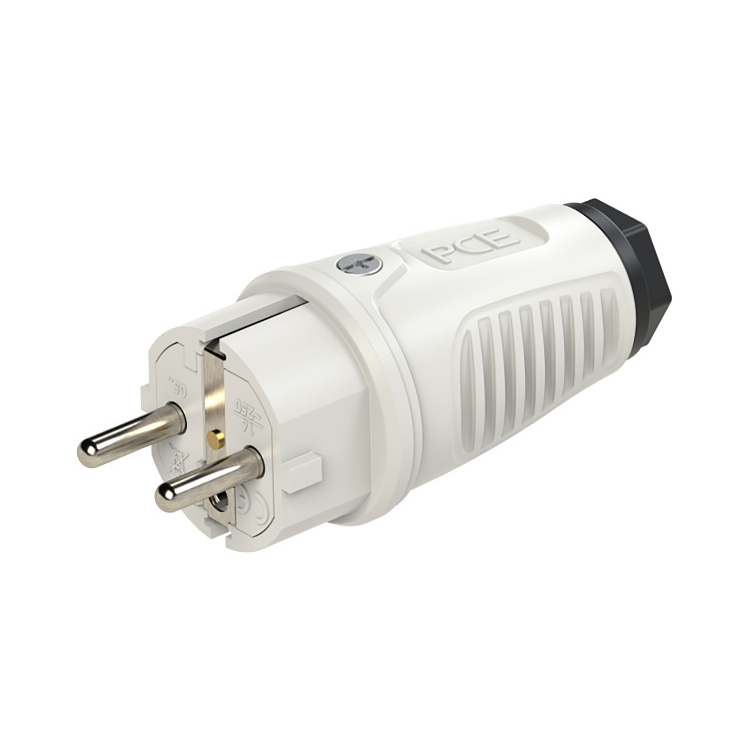 126552 Fiche SchuKo+française Taurus2 grc/noirrt caoutchouc 16A 250V~