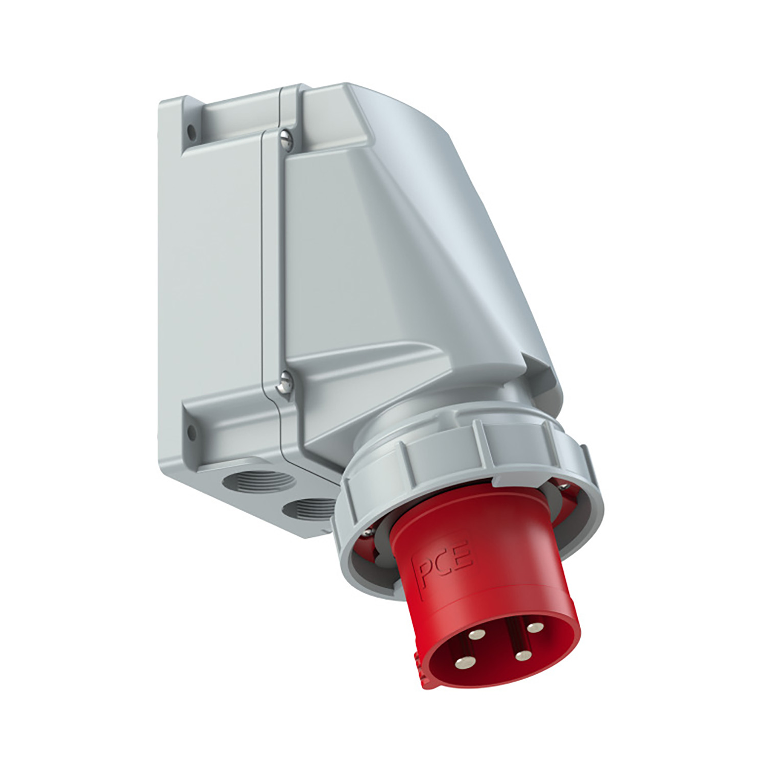 103374 CEE opbouw tcd 63A 4p 400V 6h rood IP67 toestelcontactdoos