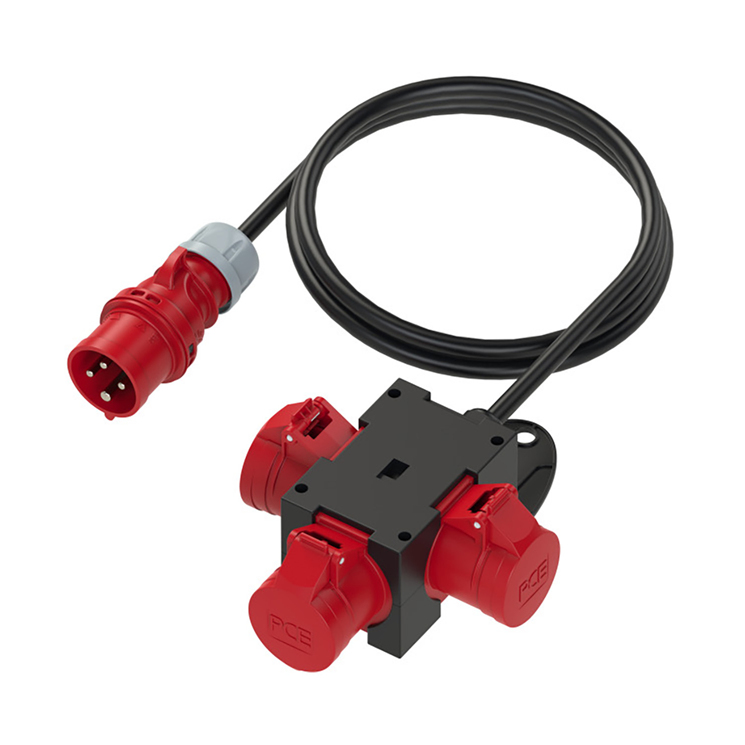 107124 St.Anton distributeur 3x16/4/400 6h rouge
IP44 non sécurisé Entree: 1,5 m 4G1,5 16/4/400 6h rouge