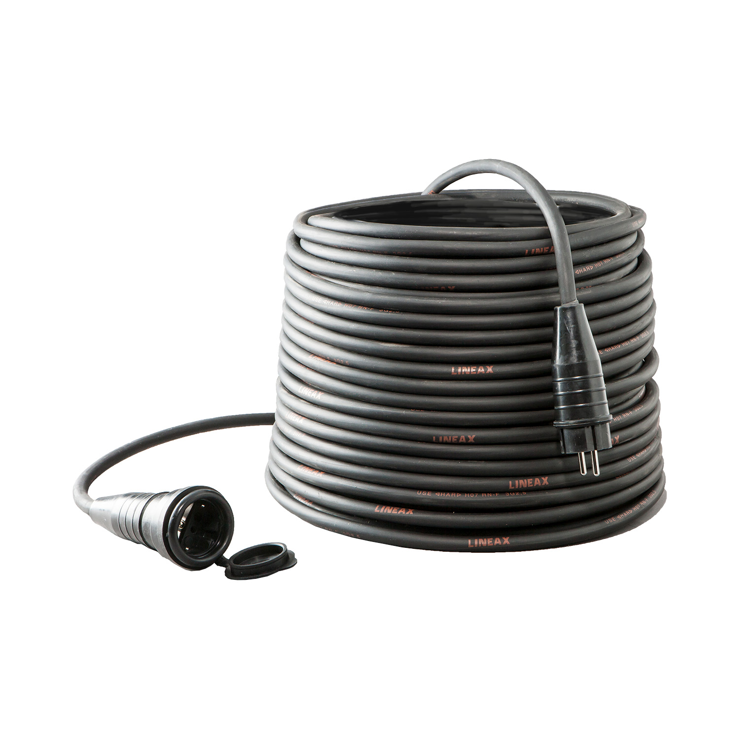 105256 Câble d’extension 2,5 m H07RN-F 3G1,5 SchuKo caoutchouc plein avec couvercle