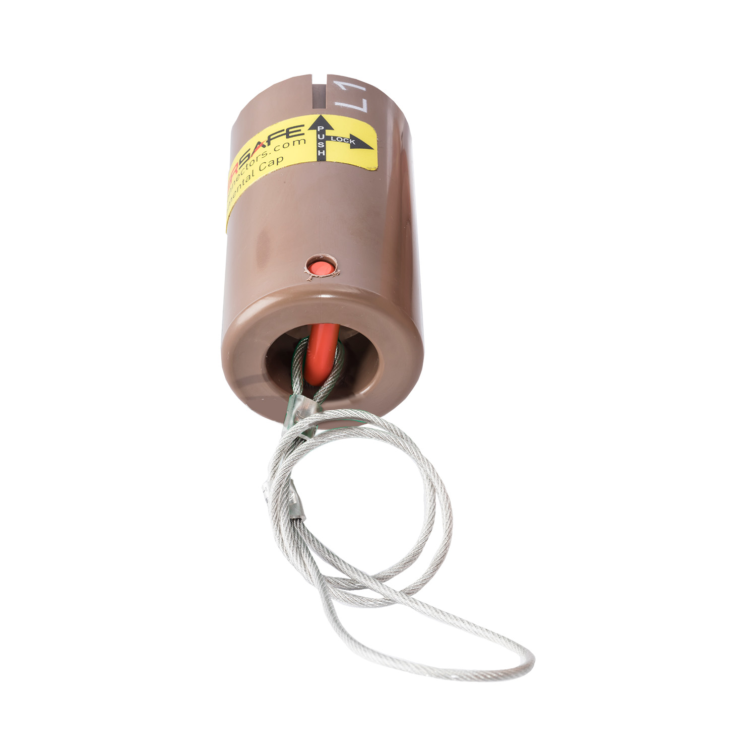 122109 Capot étanche à l'eau et à la poussière Ligne Drain L1 marron IP67 Powersafe