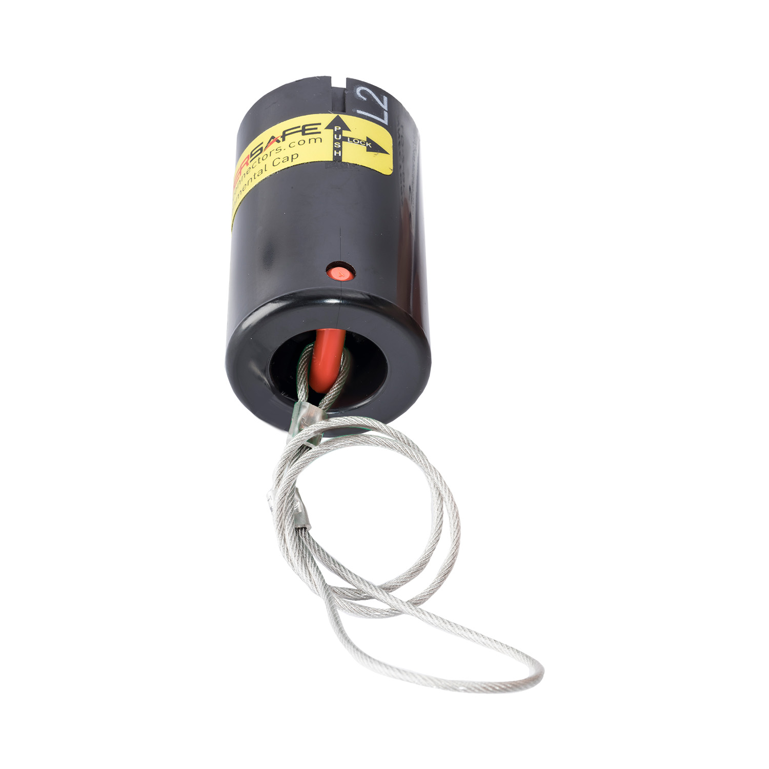 122110 Capot étanche à l'eau et à la poussière Ligne Drain L2 noir IP67 Powersafe