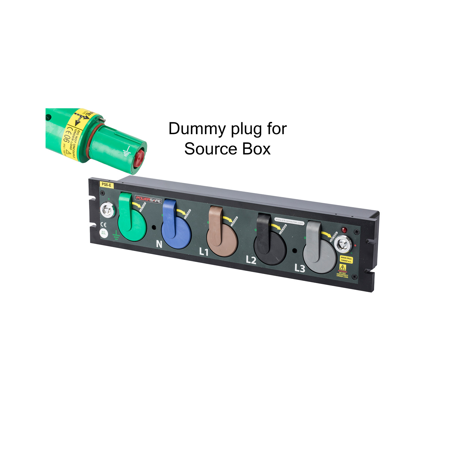 122324 P3 SOURCE BOX Dummy PLUG E-GN pour utiliser la boîte séquentielle sans fil de terre