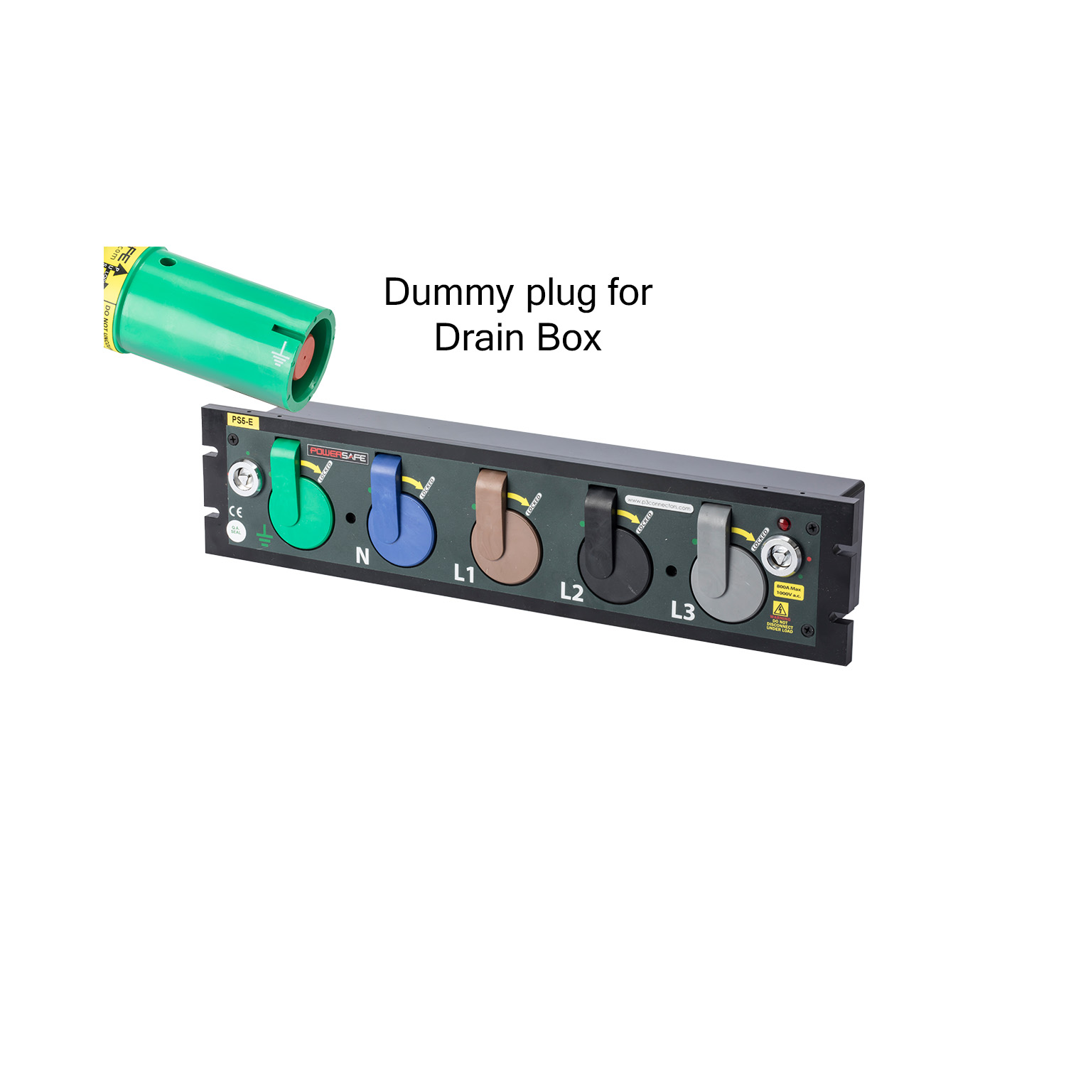 126325 P3 DRAIN BOX Dummy PLUG E-GN pour utiliser la boîte séquentielle sans fil de terre