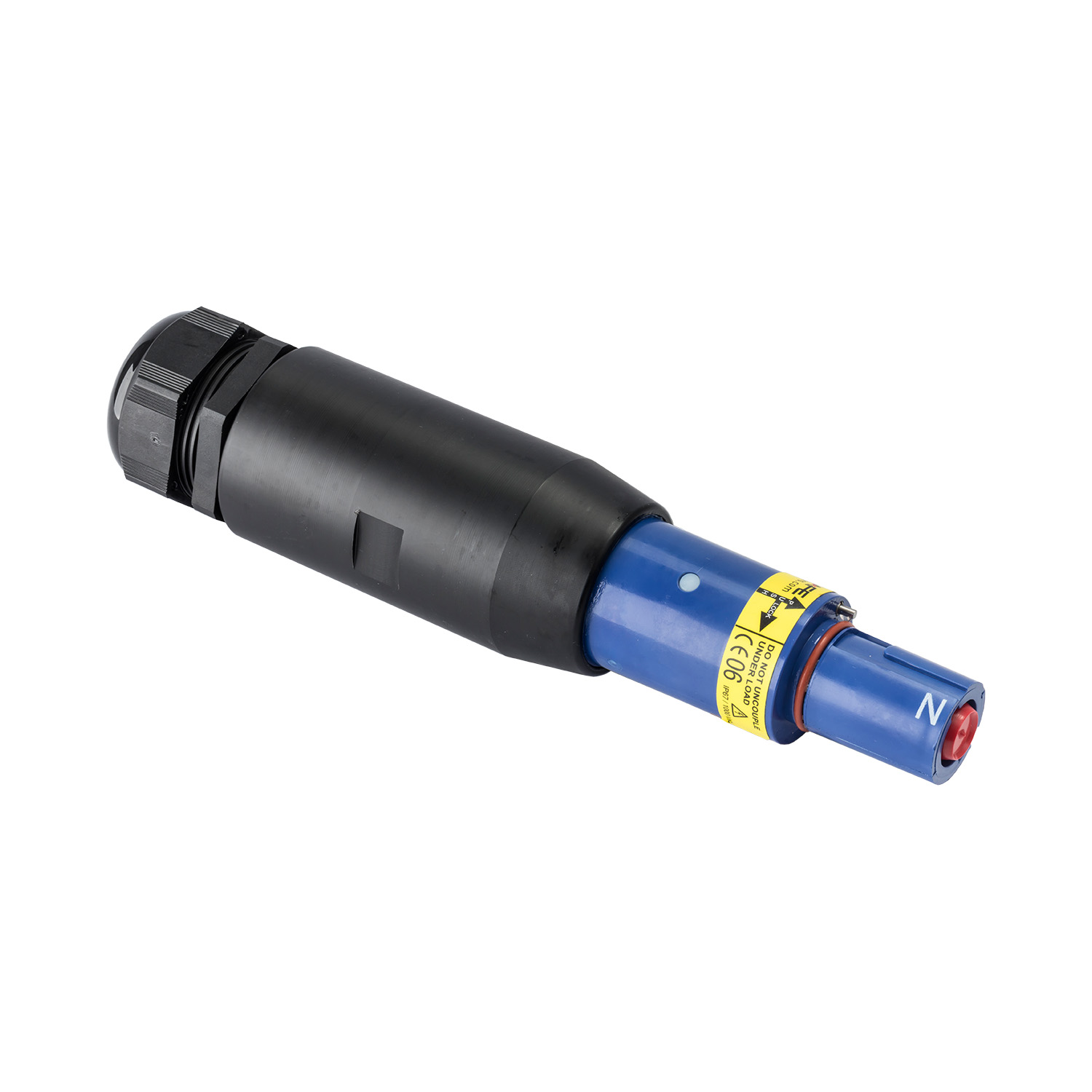 121818 Powersafe Line Drain 500A N blauw M12 M40B direct verbinden met kabelschoen M12 wartel M40B