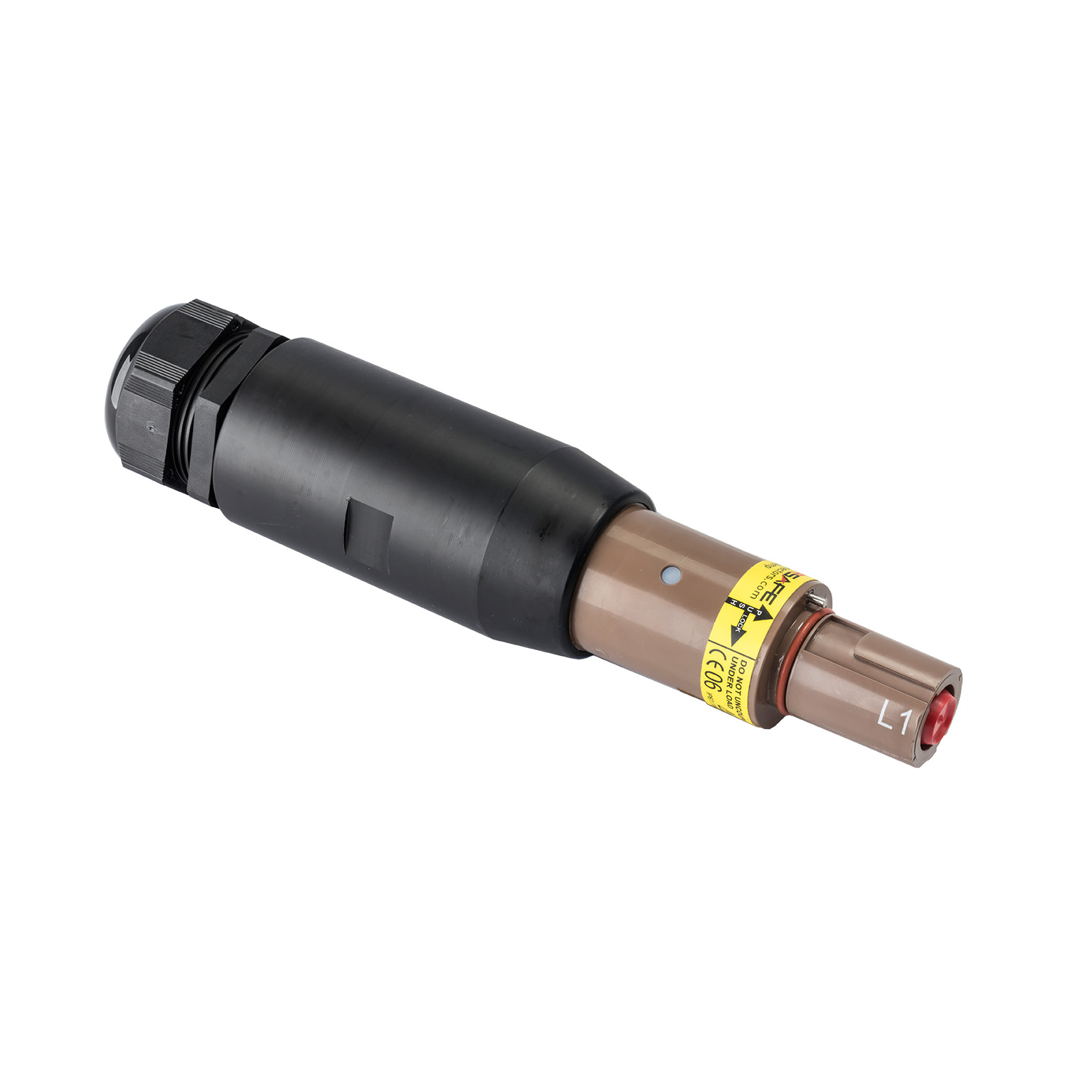 121819 Powersafe Line Drain 500A L1 bruin M12 M40B direct verbinden met kabelschoen M12 wartel M40B