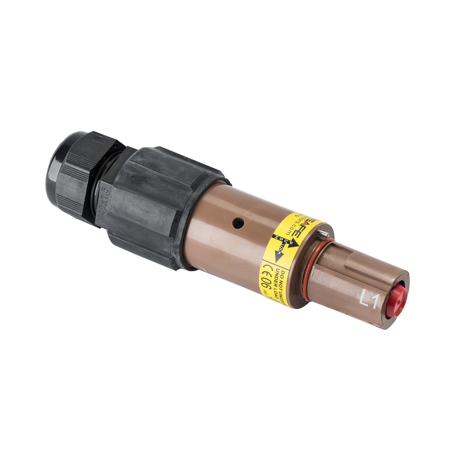 121809 Powersafe Line Drain 500A L1 bruin C185 M40B krimpcontact C185 wartel M40B